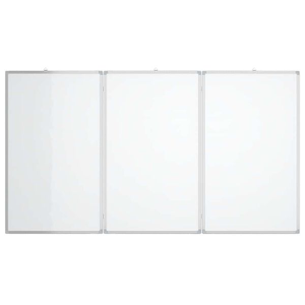 vidaXL Magnetic Whiteboard Foldable 180x80x1.7 cm Aluminium
