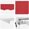 vidaXL Electric Retractable Awning Red 3.5 x 2 m