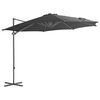 vidaXL Garden Parasol with Portable Base Anthracite