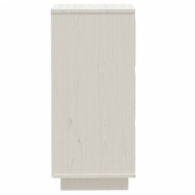 vidaXL Sideboards 2 pcs White 32x34x75 cm Solid Wood Pine