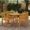 vidaXL Garden Dining Set 5 pcs Brown Solid Acacia wood
