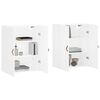 vidaXL Wall Mounted Cabinets 2 pcs White 69.5x34x90 cm
