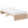 vidaXL Day Bed with Mattress 80x200 cm Solid Wood Pine