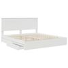 vidaXL Storage Bed with Headboard White 180 x 200 cm Engineered Wood