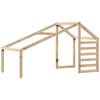 vidaXL Kids' Bed Roof 198x87x113 cm Solid Wood Pine