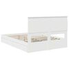 vidaXL Storage Bed with Headboard White 140 x 190 cm Engineered Wood