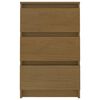 vidaXL Bedside Cabinet Honey Brown 40x29.5x64 cm Solid Pine Wood