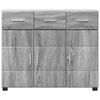 vidaXL Sideboard Grey Sonoma 88.5 x 30.5 x 73 cm Engineered Wood
