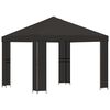 vidaXL Gazebo 3 x 3 m Anthracite Polyester and Steel 190 gsm