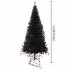 vidaXL Christmas Tree with 300 LEDs with Stand Black 210 cm PVC