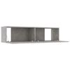 vidaXL TV Cabinet Concrete Grey 120x30x30 cm Engineered Wood
