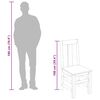 vidaXL Dining Chairs 2 pcs Solid Acacia Wood