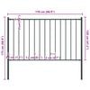 vidaXL Fence Panel Woerden with Posts Steel 1.7x1.25 m Anthracite