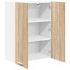 vidaXL Hanging Cabinet Sonoma Oak 60 x 31 x 80 cm Engineered Wood