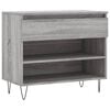 vidaXL Shoe Cabinet Grey Sonoma 70x36x60 cm Engineered Wood