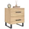 vidaXL Bedside Cabinets 2 pcs Sonoma Oak 40x35x47.5 cm Engineered Wood