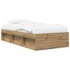 vidaXL Bed Frame with Storage Artisian Oak 80 x 200 cm Engineered Wood
