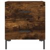 vidaXL Bedside Cabinet Smoked Oak 40x35x47.5 cm Engineered Wood