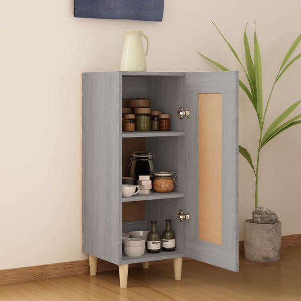 vidaXL Sideboard Grey Sonoma 34.5x34x90 cm Engineered Wood