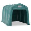 vidaXL Garage Tent | Dark Green | 100% PVC cover, Galvanised steel frame