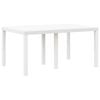 vidaXL Garden Dining Set 5 pcs White Polt rattan