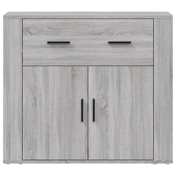 vidaXL Sideboard Grey Sonoma 80x33x70 cm Engineered Wood