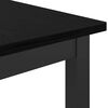 vidaXL Table Black Oak 100 x 50 x 90.5 cm Engineered Wood and Steel