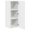 vidaXL Kitchen Cabinet Kalmar 2 pcs High Gloss White 30 x 31 x 80 cm