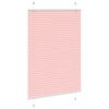 vidaXL Pleated Blind Pink 90x100 cm Fabric Width 89.4 cm Polyester