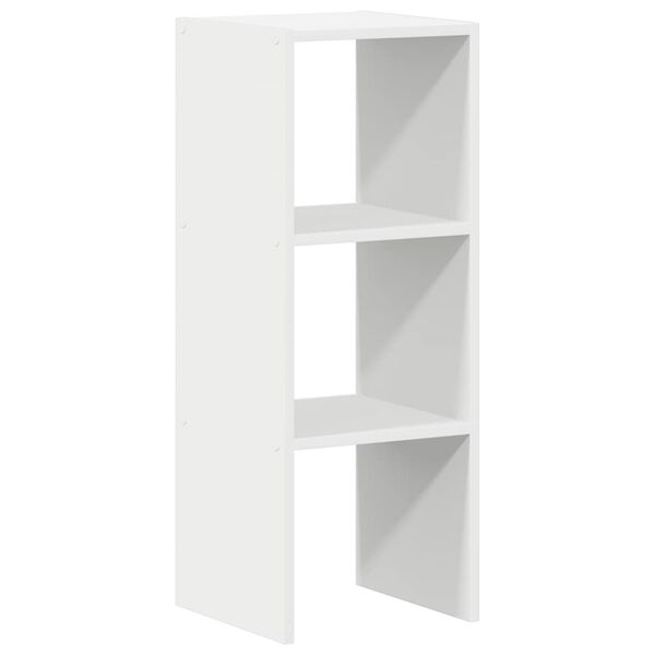 vidaXL Bookcase Stackable White 30x30x80 cm Engineered Wood