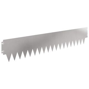 vidaXL Lawn Edging 30 pcs 103 x 20 cm Steel Silver