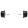 vidaXL Curl Barbell with Plates 90 kg