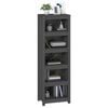vidaXL Book Cabinet Grey 50x35x154 cm Solid Wood Pine