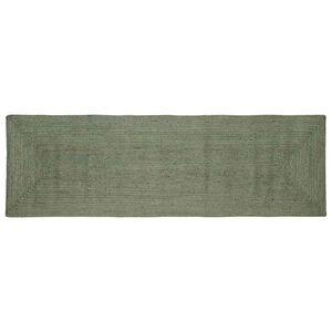 vidaXL Area Rugs Rectangular Olive Green 80 x 250 cm Jute