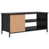 vidaXL TV Cabinet Black Oak 100 x 40 x 45 cm Engineered Wood
