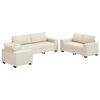 vidaXL Sofa 3 pcs Beige Linen