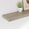 vidaXL Floating Wall Shelves 2 pcs Oak 80x23.5x3.8 cm MDF