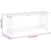vidaXL Outdoor Bench Brown 119 x 47 x 35 cm Solid Pine Wood