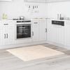 vidaXL Anti-slip Shaggy Rug Cream 120 x 120 cm PP