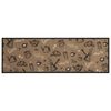 vidaXL Kitchen Rug Washable Morning Brown 60x180 cm Velvet