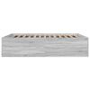 vidaXL Bed Frame without Mattress Grey Sonoma 150x200 cm King Size