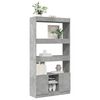 vidaXL Highboard&nbsp;Concrete Grey 92x33x180 cm Engineered Wood