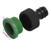vidaXL Garden Hose with Fitting Set Green 0.5" 50 m PVC