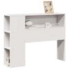 vidaXL Headboard with Storage White 75 cm Solid Wood Pine