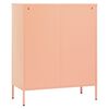 vidaXL Storage Cabinet Pink 80x35x101.5 cm Steel