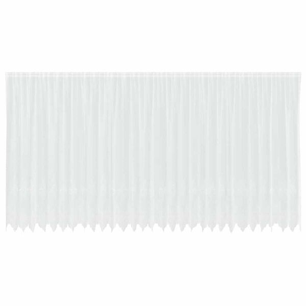vidaXL Lace Curtain with Curtains Floral White 200 x 750 cm Polyester