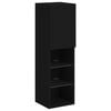 vidaXL TV Cabinet with LED Lights Black 30.5x30x102 cm