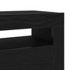 vidaXL TV Cabinet with LED Black Oak 120 x 35 x 40 cm Engineered Wood