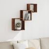vidaXL Wall Cube Shelves Old Wood 68x15x68 cm Engineered Wood