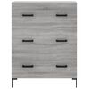 vidaXL Highboard Grey Sonoma 69.5x34x180 cm Engineered Wood